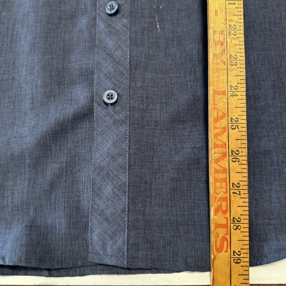 Orvis Classic Collection Mens Large Blue Short Sleeve Button Shirt Outdoor - Picture 7 of 8